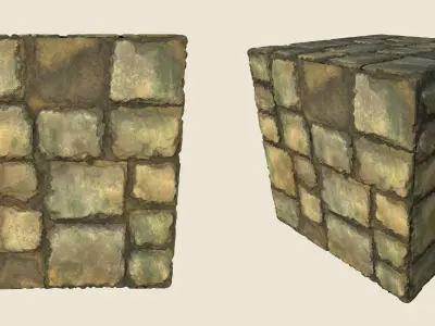 Rock wall PBR seamless material  Texture