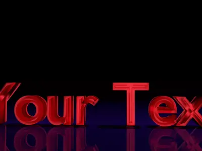 Custom Text 1 3D model