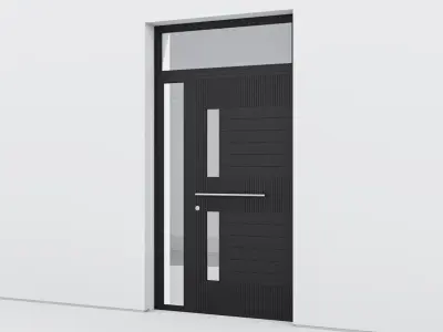 Aluminium door 191 3D model