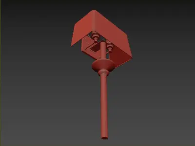 RH Pesaro Sconce - Elegant White Wall Light 3D model