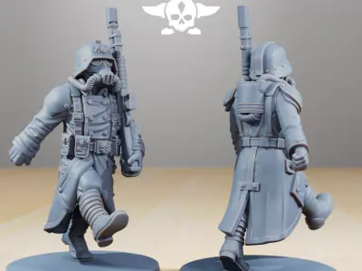Grimguard Marching Poses 3D print model