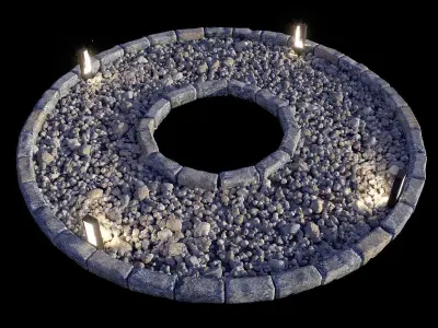 rock light set 3D model