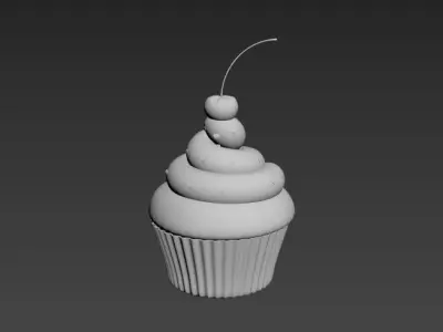Cupcakes cupcake Low-poly 3D model