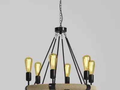 Hanging Lamp LOFT HOUSE P-73-6 3D model
