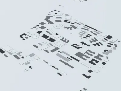 Xiamen Streets and Buildings 3D model