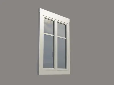 Classic Window Low-poly 3D model