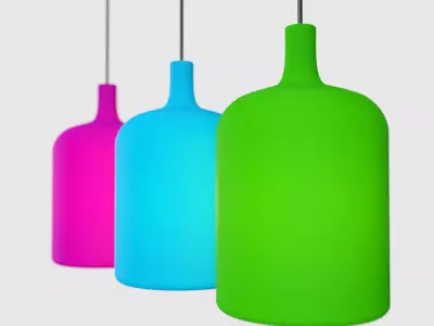 bulb suspension Low-poly 3D model