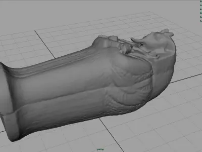 Sarcophagus egyptian Low-poly 3D model