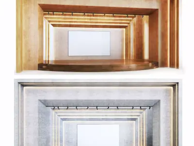 Stage  theater stadium Low-poly 3D model