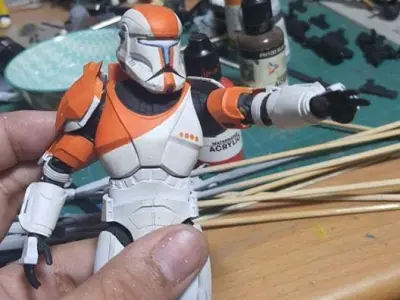 Black series Clone trooper Posed hands 3D print model