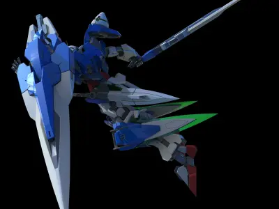 00 Gundam Seven Sword 3D model