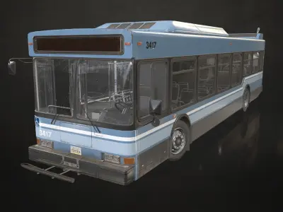 City Bus V2 Low-poly 3D model