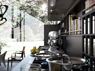 Modern Kitchen 3D model