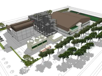 Factory layout -02 3D model