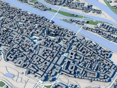 Regensburg City Germany 3D model