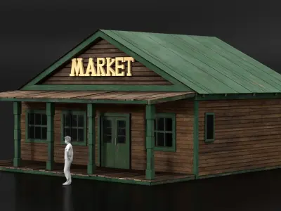 West Wild Home 04 Low-poly 3D model