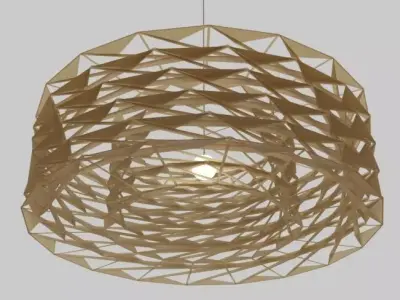 Parametric Origami Lamp 3D model