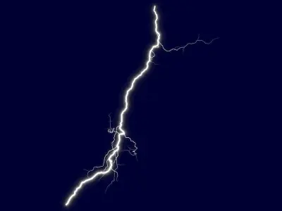 Realistic 3D Lightning CG-20 Low-poly 3D model