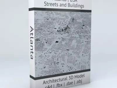 Atlanta Streets and Buildings 3D model