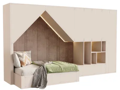 Childrens bunk bed 26 3D model