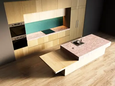 25-Kitchen1 texture 3 3D model