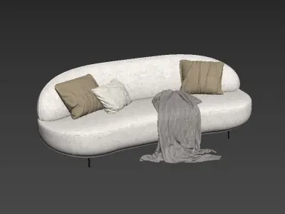 modern sofa chair  3D model