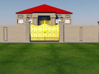 Gate For a House 3D model