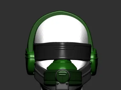 helmet high poly sculpt 3d printable ver 3 3D model 3D model