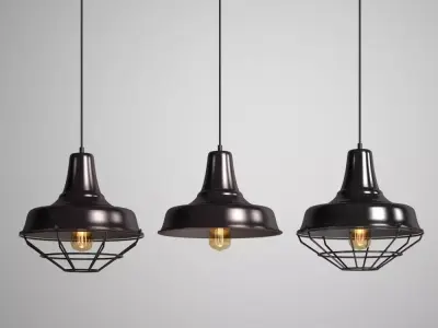 Hanging Lamp 3 IN 1 LOFT HOUSE P-90 P-94 P-93 3D model