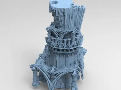 Desert Dune Arrakis Ruin 1 3D model