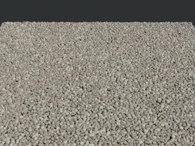 Gravel pebbles 3D model