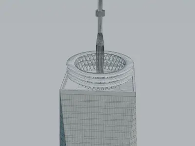 One World Trade Center New York Low-poly 3D model