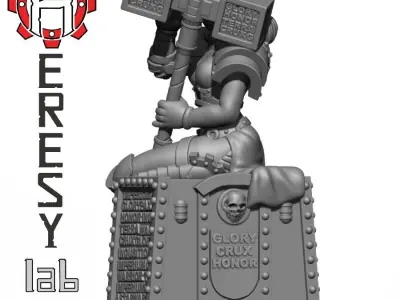 Heresylab HL264 - Sci Fi Female Iron Lady Guard Pin-Up 3D print model