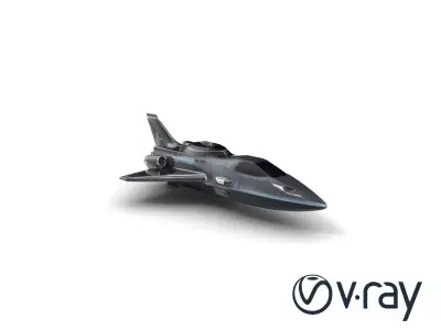 Nebula Cruiser Deep-Space Jet model pack Low-poly 3D model