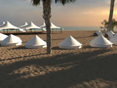 Bedouin Tent  3D model