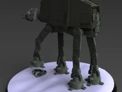 AT AT and snowspeeder 3D print model