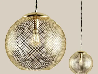 Zarahome metal lamp 3D model