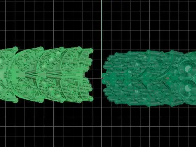 Jewelry ring 166 3D print model