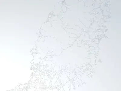 Grenada Road Network and Streets 3D model