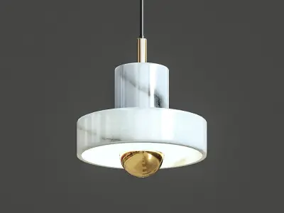 Lampatron marble pendant light 3D model
