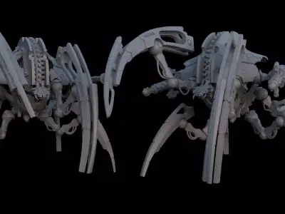 Cyber Lord Space Zombies Heavy Spider Construct 3D print model