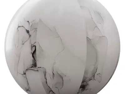 Artistic Marble Stone Wall 3D Model  Texture