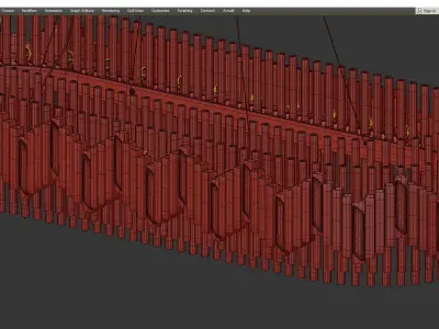 TEAM ROMB LINE Low-poly 3D model