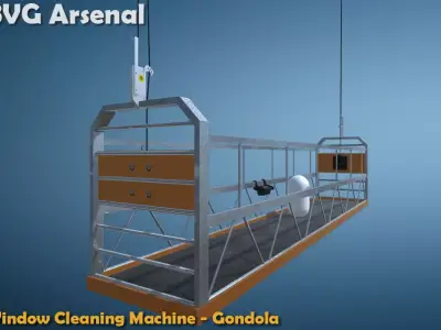 WCM-Gondola - HQ Low-poly 3D model