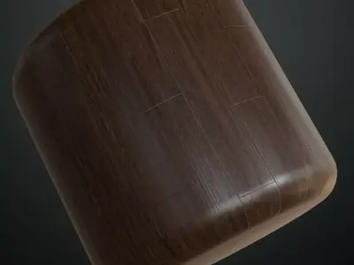 Modern Polished Oak Floor Planks PBR Texture