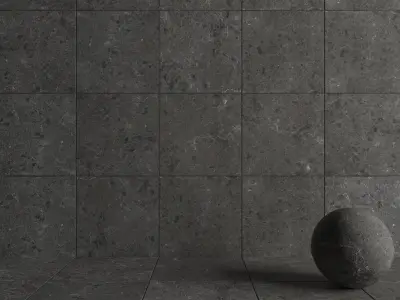 Stone Wall Tiles Sarita Black 80x80 Texture