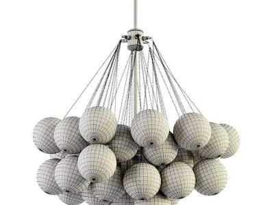 Aliexpress bubbles cloud chandelier 3D model