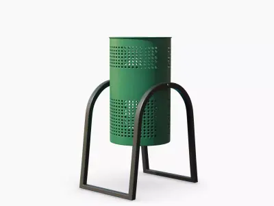 Perforated Trashcan 3D model