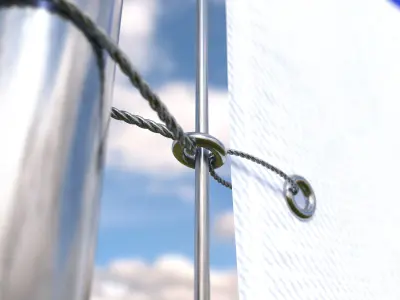 Flag Israel animated loop 3D model