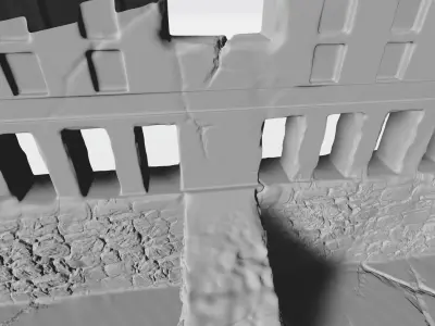 Mayan fence 3D print model
